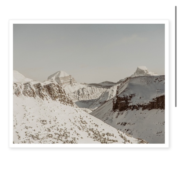 Alberta Snowy Mountain Art Print - Picture 2 of 2